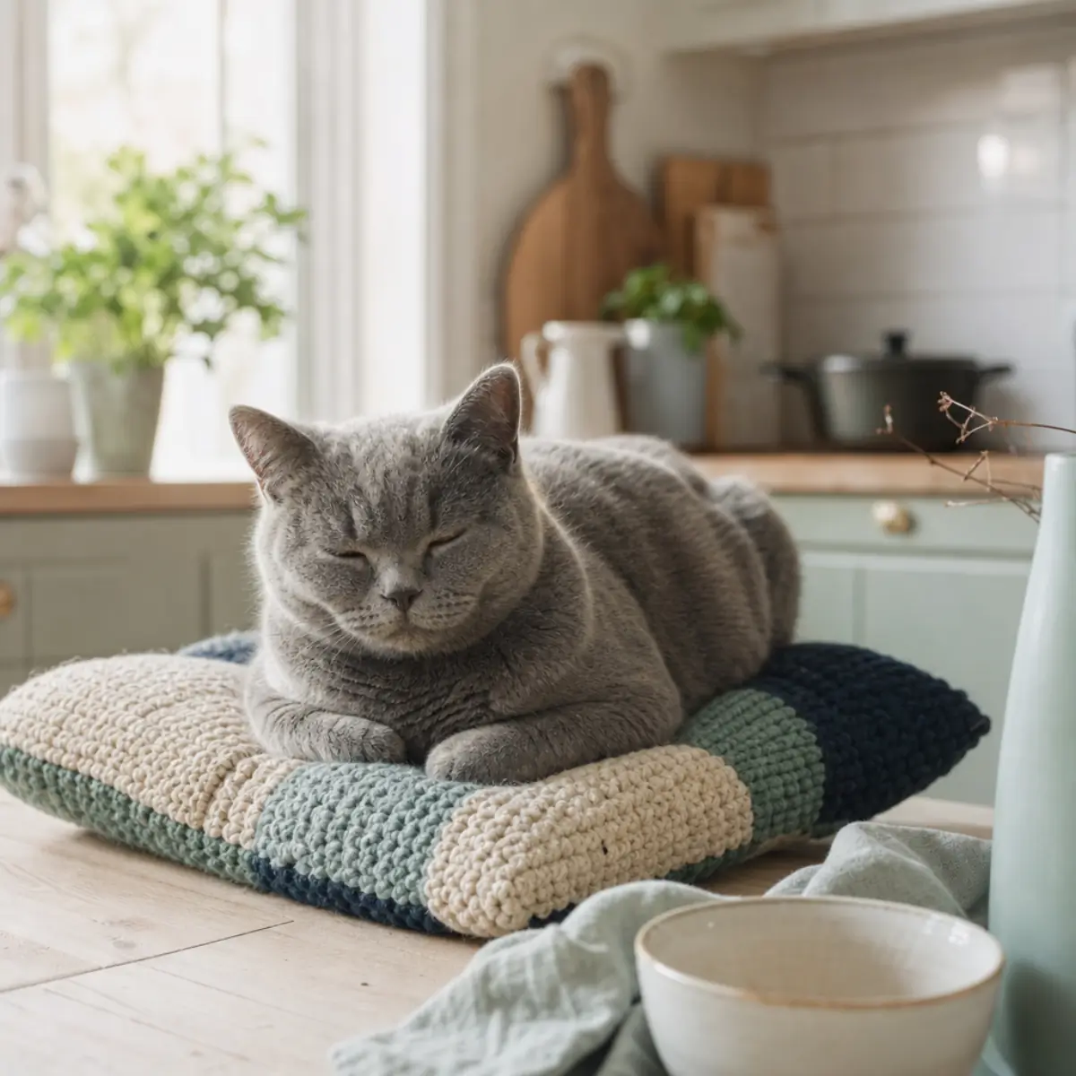Sveland Djurförsäkringar — katt på fönsterbräda i svenskt kök